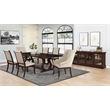 Pemberly Row Transitional Wood Cove 4-door Server in Antique Java and Brown