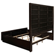 Pemberly Row Wood Eastern King Upholstered Bed Smoked Peppercorn and Gray