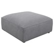 Pemberly Row Fabric Upholstered 6-piece Tight Seat Modular Sectional Gray