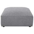 Pemberly Row Fabric Upholstered 6-piece Tight Seat Modular Sectional Gray