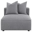 Pemberly Row Fabric Upholstered 6-piece Tight Seat Modular Sectional Gray