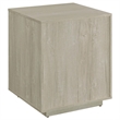 Pemberly Row 3-drawer Modern Wood Square File Cabinet in Whitewashed Gray