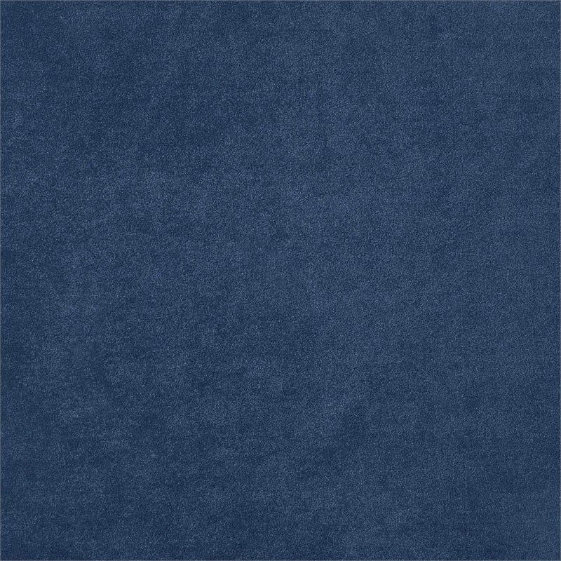 Pemberly Row California King Wingback Velvet Upholstered Bed Pacific Blue