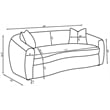 Pemberly Row 3-piece Fabric Upholstered Tight Back Living Room Set in White