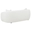 Pemberly Row 3-piece Fabric Upholstered Tight Back Living Room Set in White