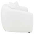 Pemberly Row 2-piece Fabric Upholstered Tight Back Living Room Set in White