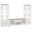 Pemberly Row 2-Door Coastal Wood TV Stand for TVs up to 85