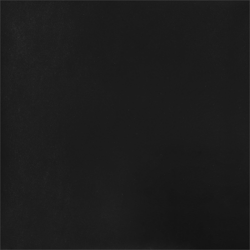 Pemberly Row 5-Piece Contemporary Metal Oval Dining Set in Chrome and Black