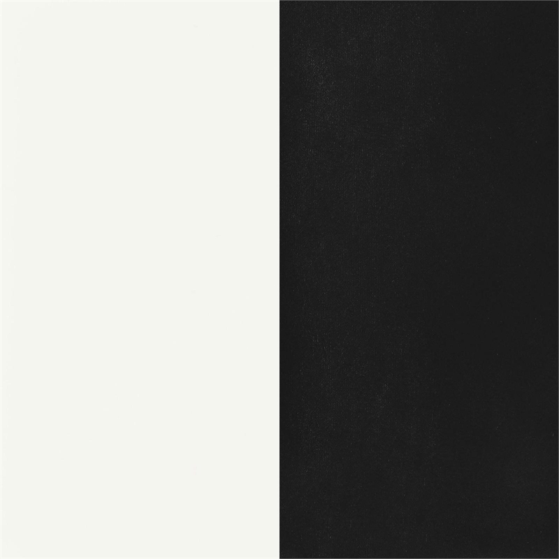 Pemberly Row 5-Piece Contemporary Metal Oval Dining Set in Chrome and Black