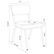 Pemberly Row 5-Piece Contemporary Metal Oval Dining Set in Chrome and Black