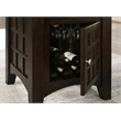 Pemberly Row 9-Piece Wood Counter Height Dining Set in Cappuccino and Beige