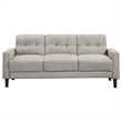 Pemberly Row 2-Piece Upholstered Fabric Sofa Set with Track Arms in Beige