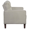 Pemberly Row 2-Piece Upholstered Fabric Sofa Set with Track Arms in Beige