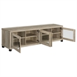Pemberly Row 3-piece Transitional Wood Entertainment Center in Antique Pine