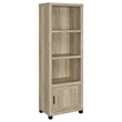 Pemberly Row 3-piece Transitional Wood Entertainment Center in Antique Pine