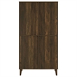 Pemberly Row 4-door Farmhouse Engineered Wood Tall Accent Cabinet Dark Pine