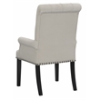 Pemberly Row Upholstered Traditional Velvet Arm Chair with Nailhead Trim - Beige