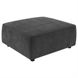 Pemberly Row 6-Piece Upholstered Fabric Modular Sectional in Dark Charcoal