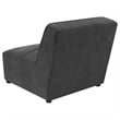 Pemberly Row 6-Piece Upholstered Fabric Modular Sectional in Dark Charcoal