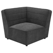 Pemberly Row 6-Piece Upholstered Fabric Modular Sectional in Dark Charcoal