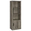 Pemberly Row 3-Piece Farmhouse Wood Entertainment Center in Gray Driftwood