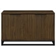 Pemberly Row 4-door Transitional Engineered Wood Accent Cabinet in Dark Pine