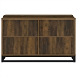 Pemberly Row 4-door Transitional Engineered Wood Accent Cabinet in Dark Pine