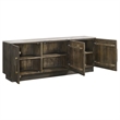 Pemberly Row 3-door Marble Top Dining Sideboard Server White and Tobacco Gray