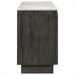 Pemberly Row 3-door Marble Top Dining Sideboard Server White and Tobacco Gray