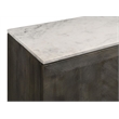 Pemberly Row 3-door Marble Top Dining Sideboard Server White and Tobacco Gray