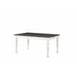 Pemberly Row Contemporary Two-Tone 6-Piece Dining Set in Ivory