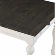 Pemberly Row Contemporary Two-Tone 6-Piece Dining Set in Ivory