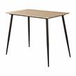 Pemberly Row Wood 5-Piece Counter Height Dining Set in Natural
