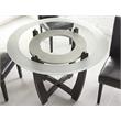 Pemberly Row Contemporary 5-Piece Dining Set in Espresso Finish