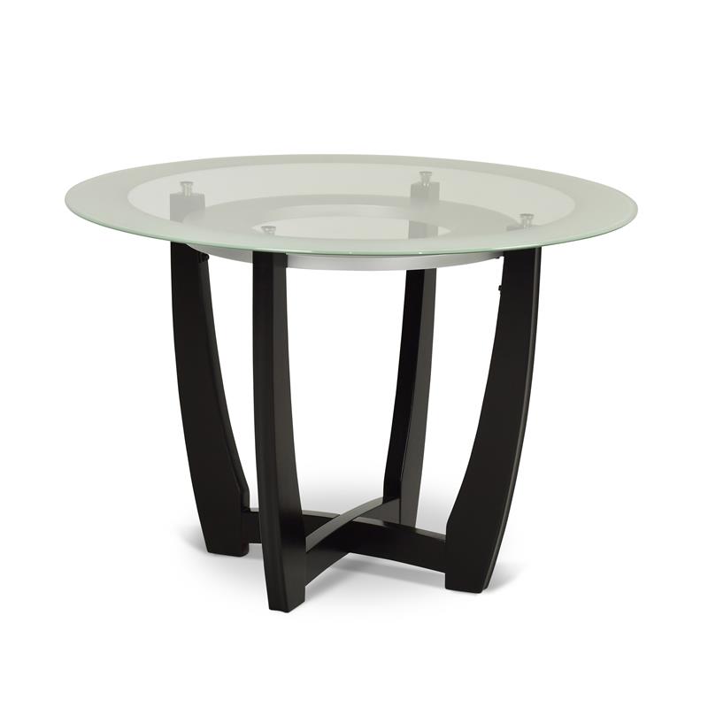 Pemberly Row Contemporary 5-Piece Dining Set in Espresso Finish