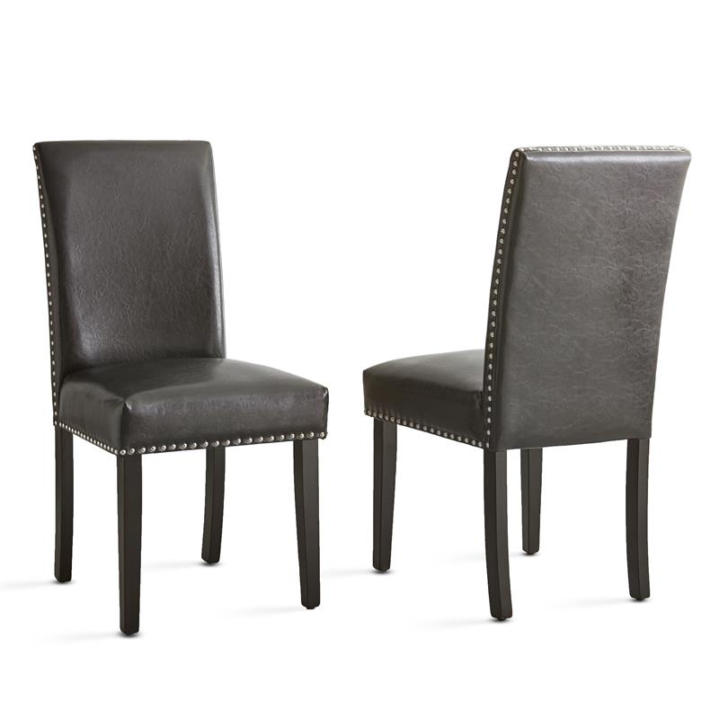 Pemberly Row Contemporary 5-Piece Dining Set in Espresso Finish