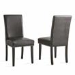 Pemberly Row Contemporary 5-Piece Dining Set in Espresso Finish