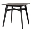 Pemberly Row Modern 5-Piece Fabric & Wood Pub Set in Cream/Black
