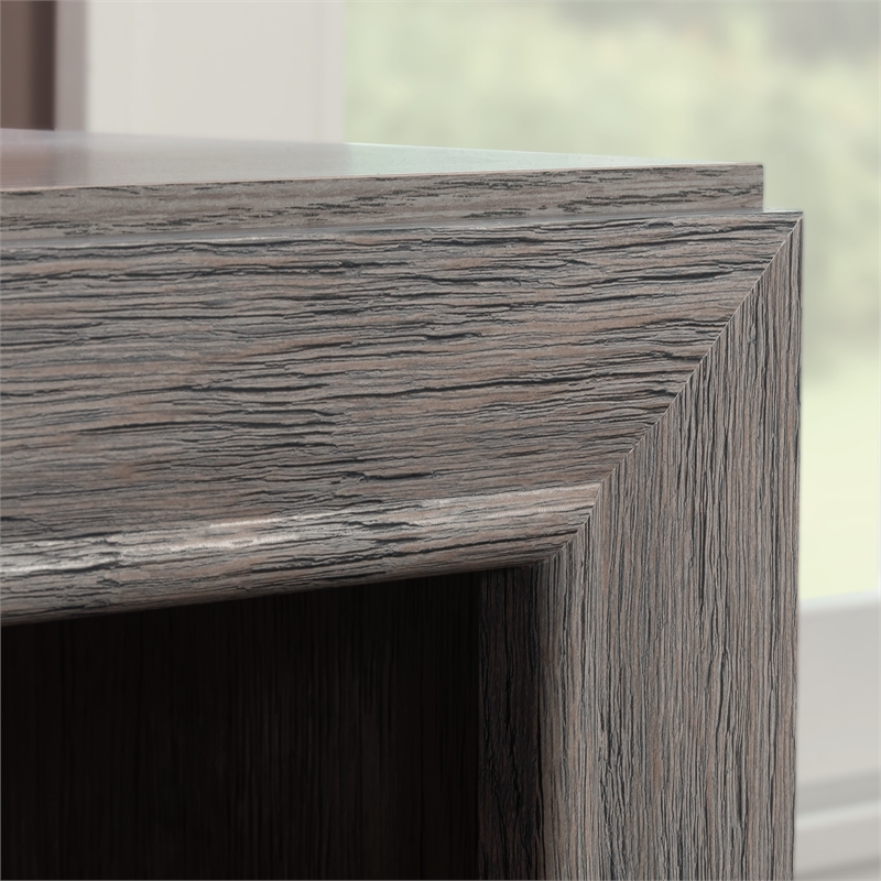 Pemberly Row Contemporary Engineered Wood Desk in Ashen Oak Finish