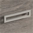 Pemberly Row Contemporary Engineered Wood Desk in Ashen Oak Finish