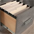 Pemberly Row Contemporary Engineered Wood Desk in Ashen Oak Finish