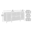 Pemberly Row Contemporary Engineered Wood Large Credenza in Raven Oak