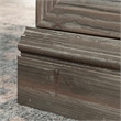 Pemberly Row Contemporary Engineered Wood L-Shaped Desk in Pebble Pine