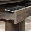 Pemberly Row Contemporary Engineered Wood L-Shaped Desk in Pebble Pine