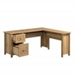 Pemberly Row Contemporary 1-Drawer Engineered Wood L-Desk in Timber Oak