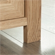 Pemberly Row Contemporary 1-Drawer Engineered Wood L-Desk in Timber Oak
