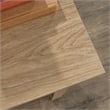 Pemberly Row Contemporary 1-Drawer Engineered Wood L-Desk in Timber Oak