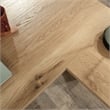 Pemberly Row Contemporary 1-Drawer Engineered Wood L-Desk in Timber Oak