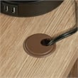 Pemberly Row Contemporary 1-Drawer Engineered Wood L-Desk in Timber Oak
