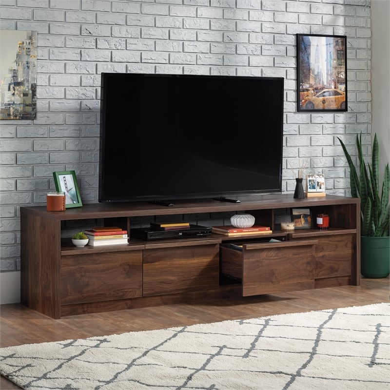 Pemberly Row Engineered Wood Credenza in Grand Walnut Finish